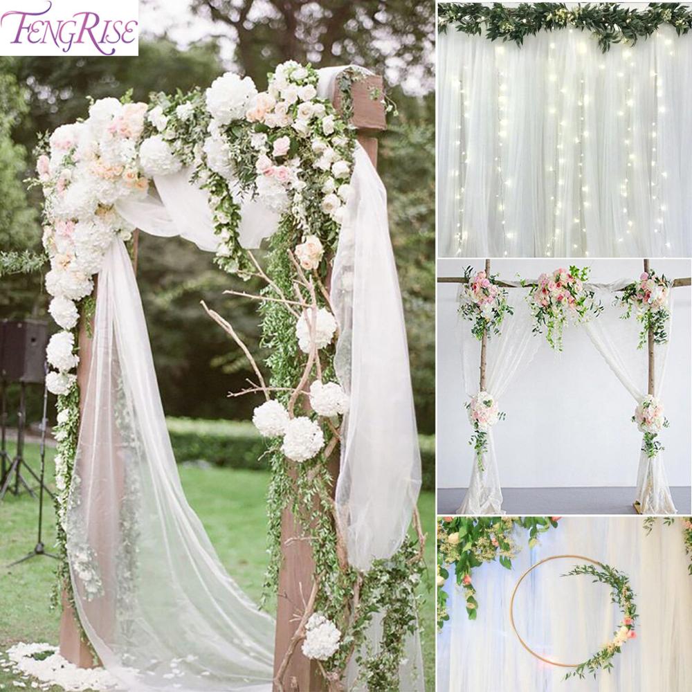 5m / 10m Hilo de tul Decoración rollo de la cinta de organza boda rústico del boda del amor de Deco Mariage boda decoración del partido del acontecimiento bodas de suministro